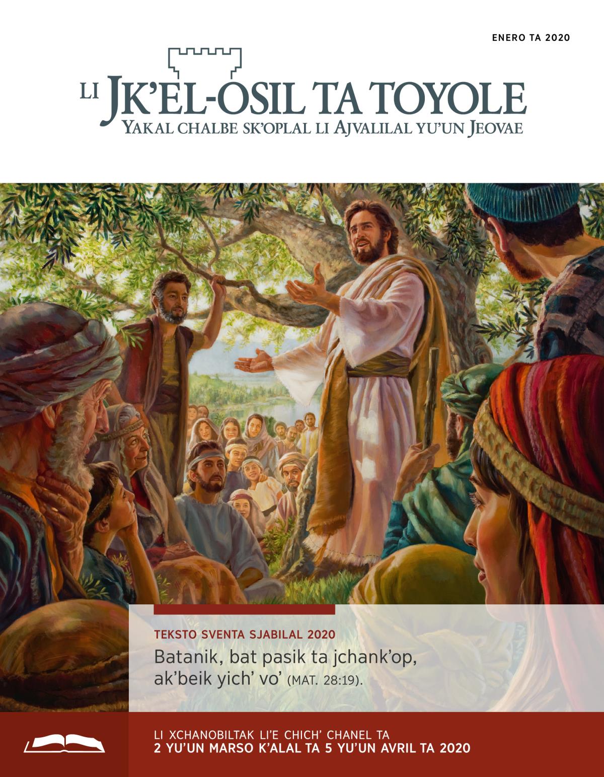 Li Jkʼel-osil ta toyole (sventa chichʼ chanel), enero ta 2020.