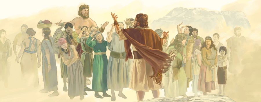 Ной попереджає людей про Потоп, але вони насміхаються з нього