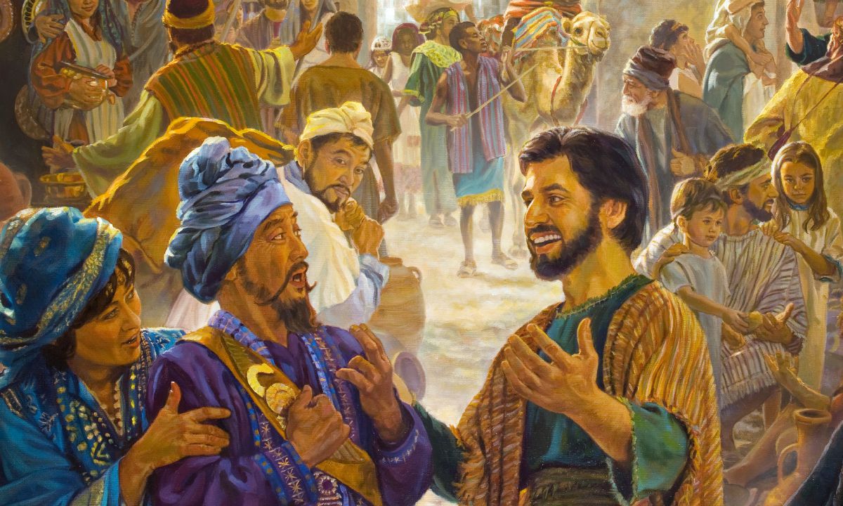 У день П’ятидесятниці помазаний християнин «пророкує», проповідуючи «добру новину про Царство» людям з різних народів