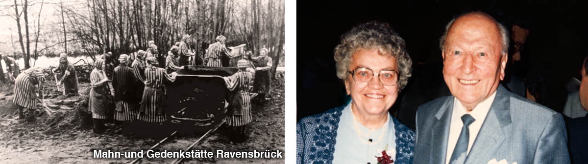 Жінки важко працюють в нацистському ув’язнені; брат і сестра Петцінґер