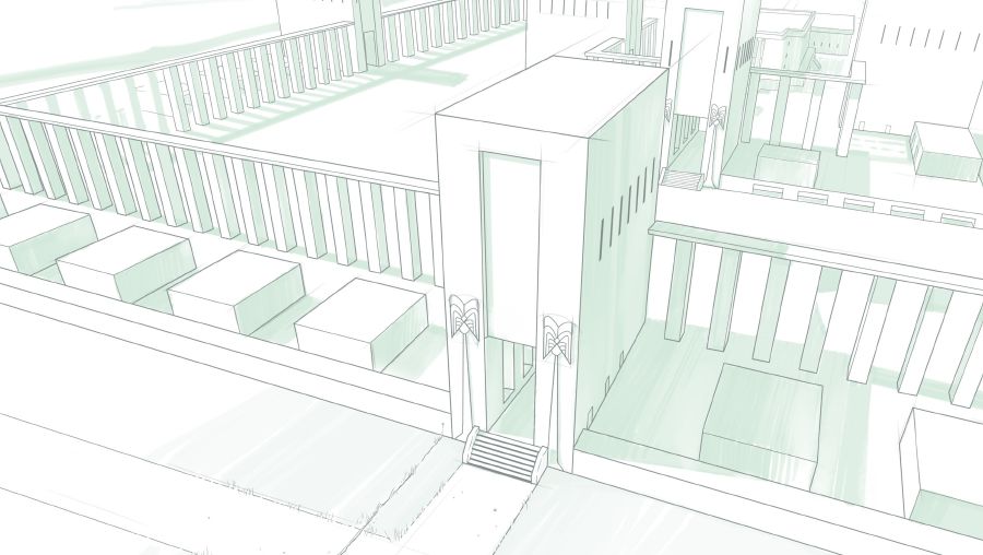 Храм з видіння Єзекіїля.