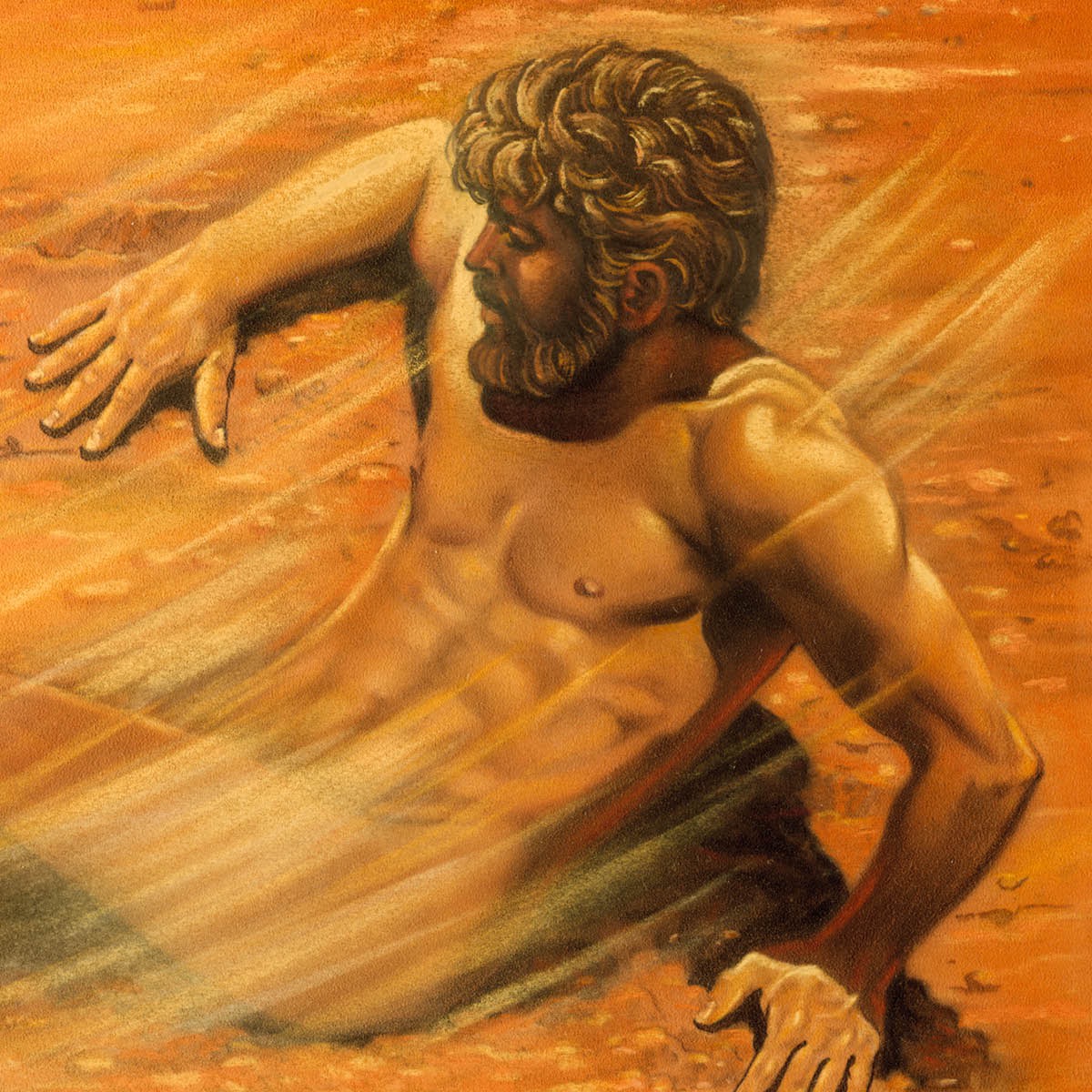 Adam is made out of dust from the ground