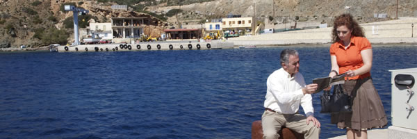 Свідок Єгови проповідує на острові Гавдос