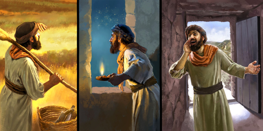 Чоловік пильнує і попереджає інших