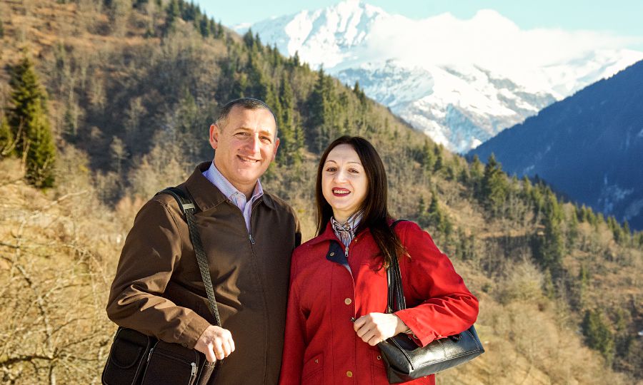 Пепо Девідзе зі своїм чоловіком