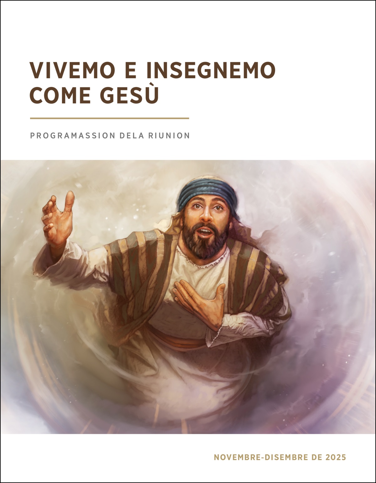 Isaia el varda su al cielo e el se mete a disposission par esser profeta de Dio.