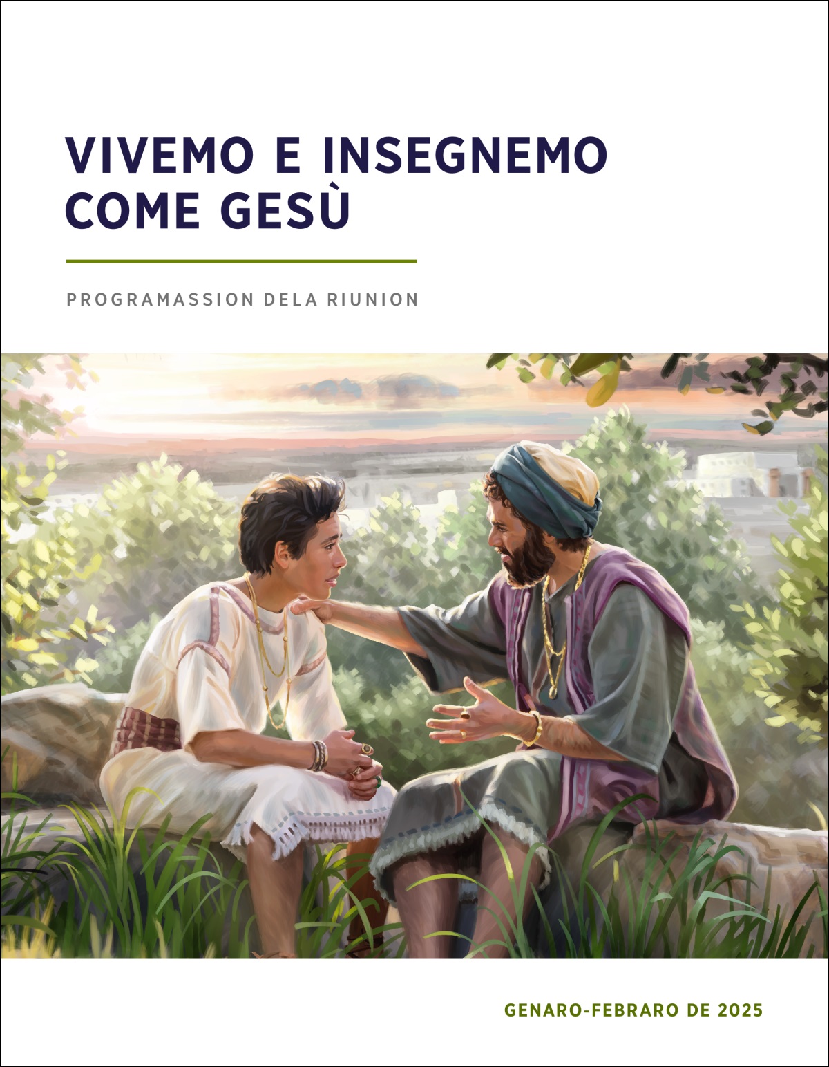El rè Salomon sentà dela banda de so fiol drio darghe consili.