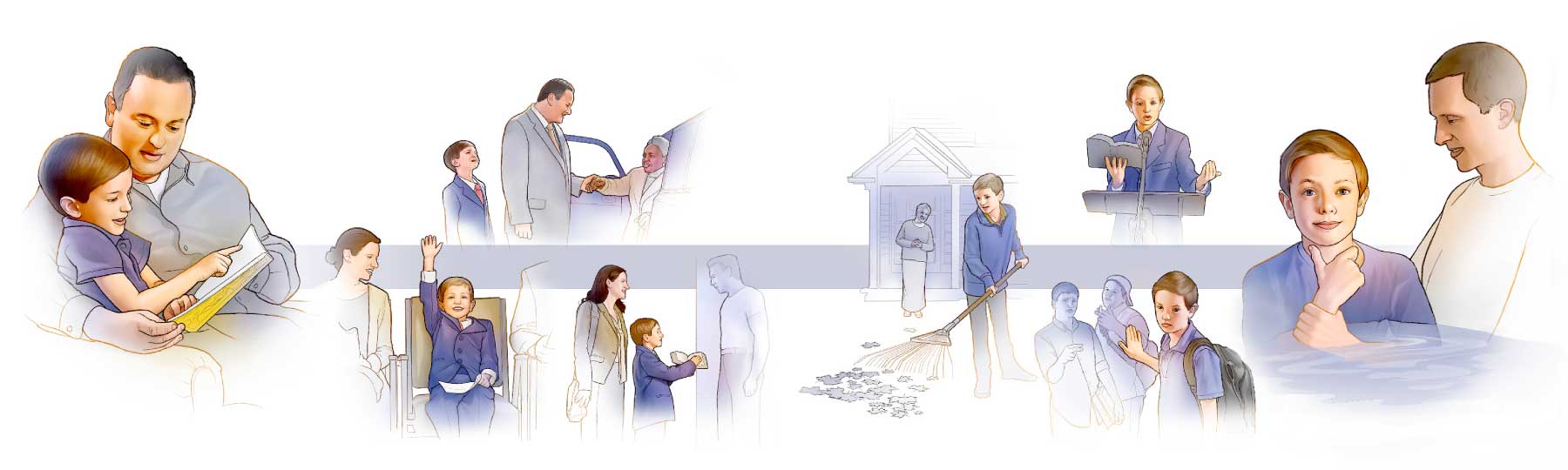 Một em trai được cha mẹ nuôi dạy để phụng sự Đức Giê-hô-va từ lúc nhỏ đến khi làm báp-têm