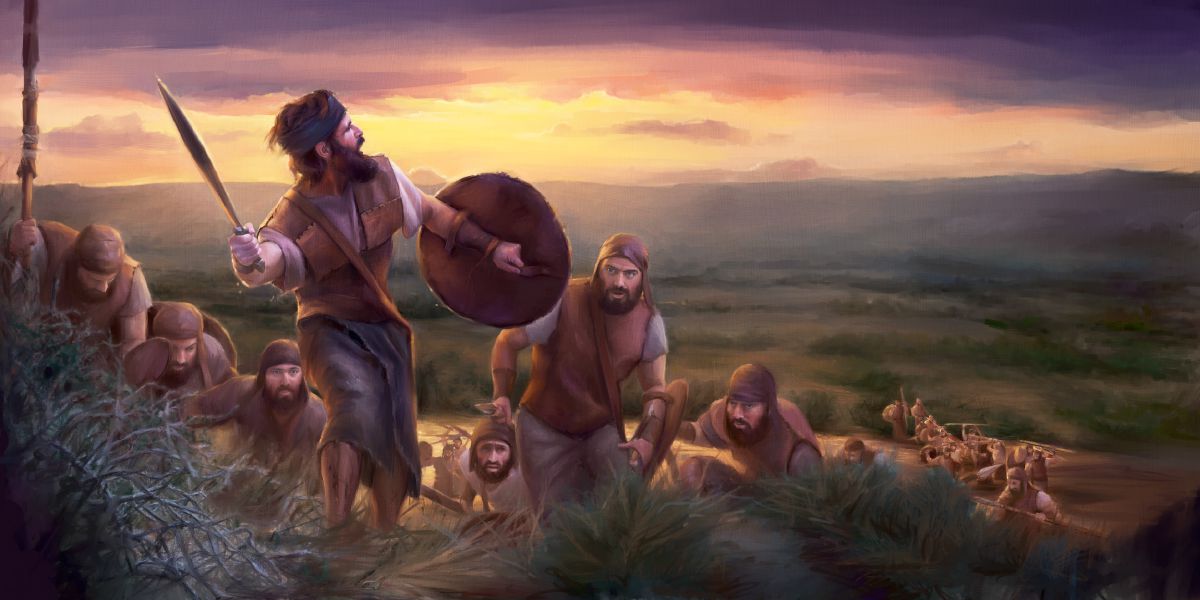 Quan xét Ghê-đê-ôn dẫn dắt quân lính Y-sơ-ra-ên