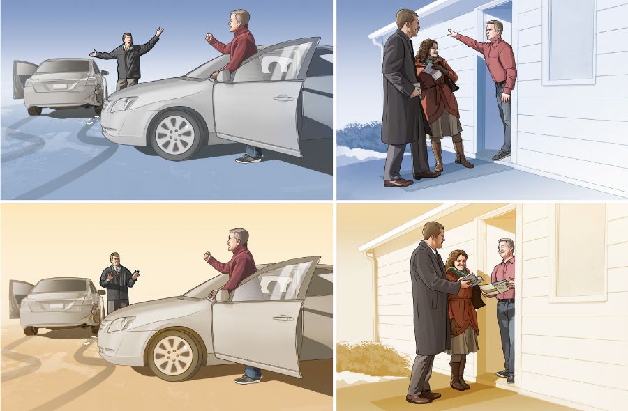 Cách một anh Nhân Chứng đáp lại một người quát tháo mình ảnh hưởng đến cách anh được đối xử khi gặp người ấy trong thánh chức