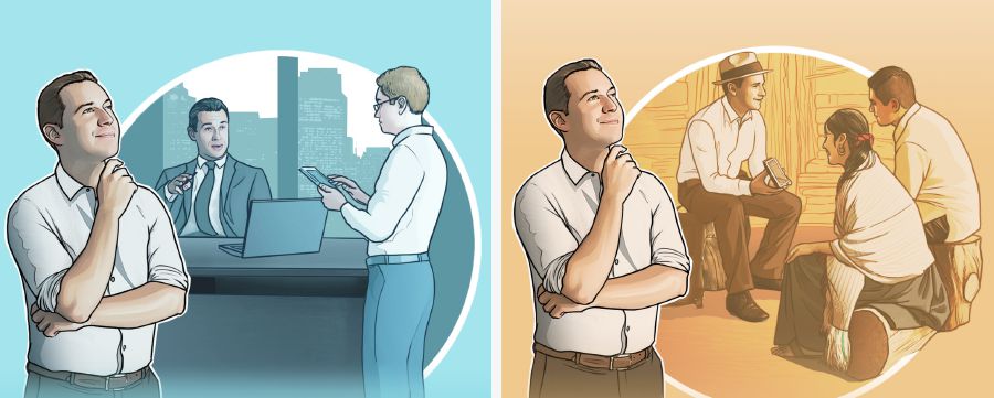 Một anh nghĩ đến việc theo đuổi công việc ngoài đời; một anh nghĩ đến việc rao giảng trọn thời gian