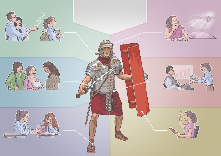 Một tín đồ trẻ cần mỗi phần của bộ khí giới trong đời sống