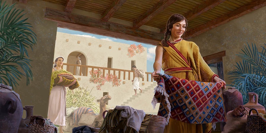 Sa-ra soạn đồ đạc để xem thứ nào mang đi hoặc để lại U-rơ