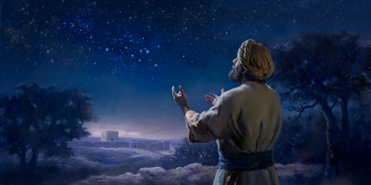 El escritor del Salmo 147 está de pie fuera de Jerusalén mirando al cielo estrellado y alabando a Jehová