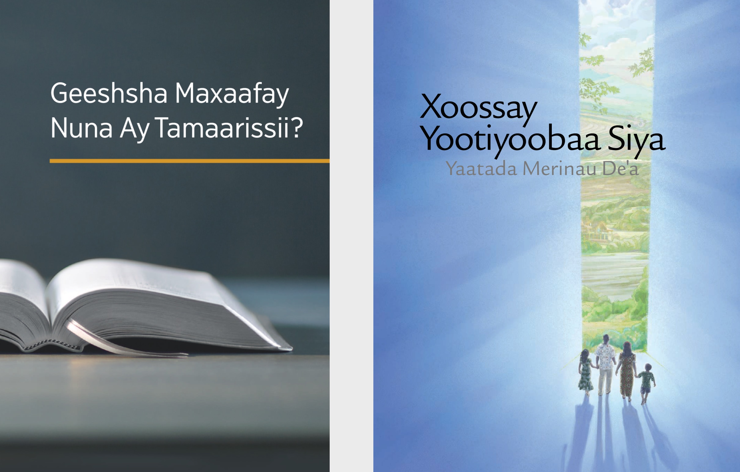 The book ‘What Can the Bible Teach Us?’ and the brochure ‘Listen to God and Live Forever.’
