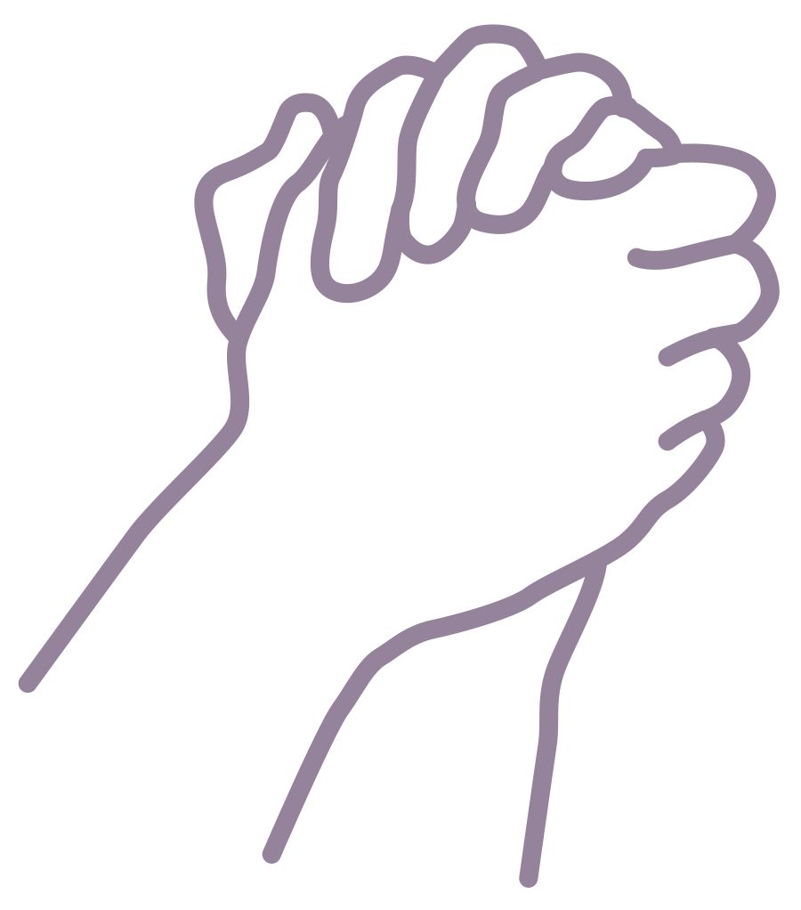 One man fold e hand de pray