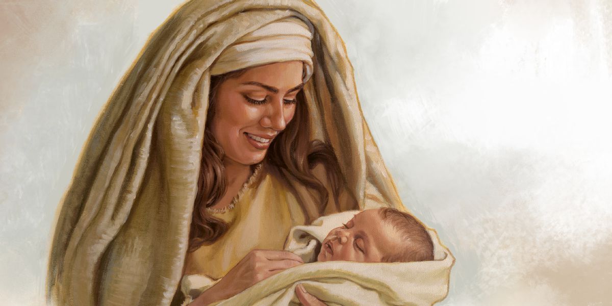 One woman de carry her pikin sofri-sofri