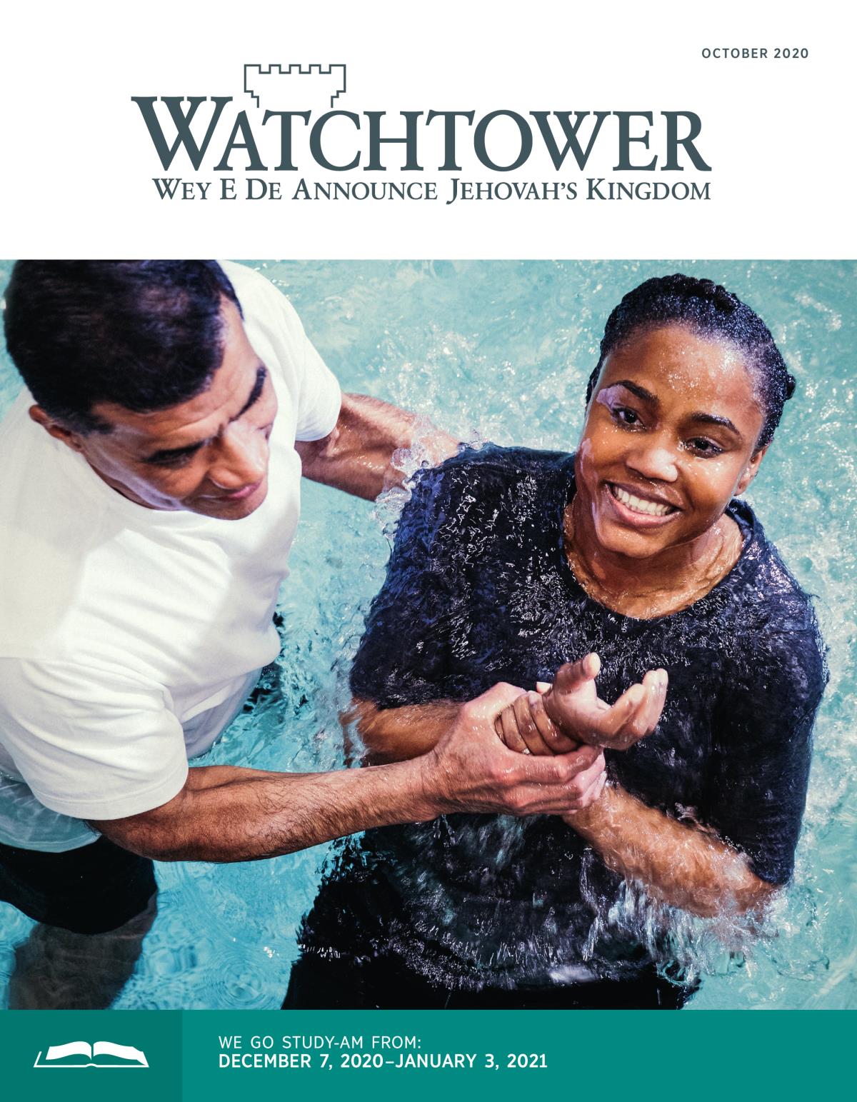 Watchtower Wey We De Study, October 2020.