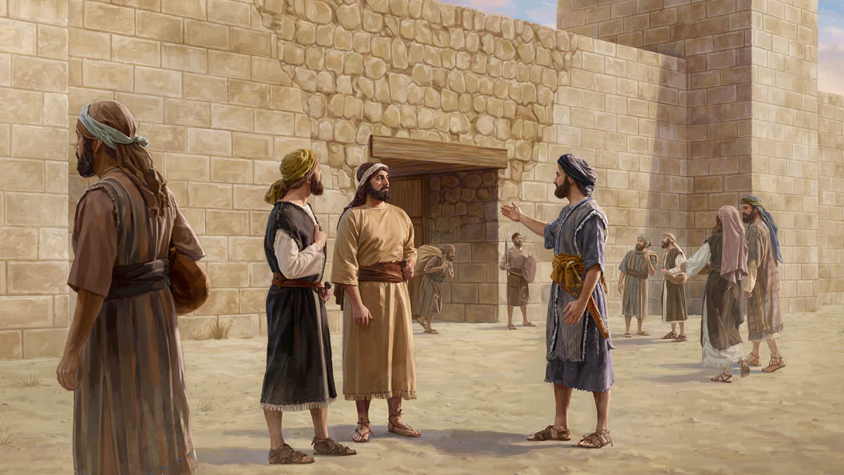 Nehemiah de tell two men outside one city gate for Jerusalem wetin they go do.