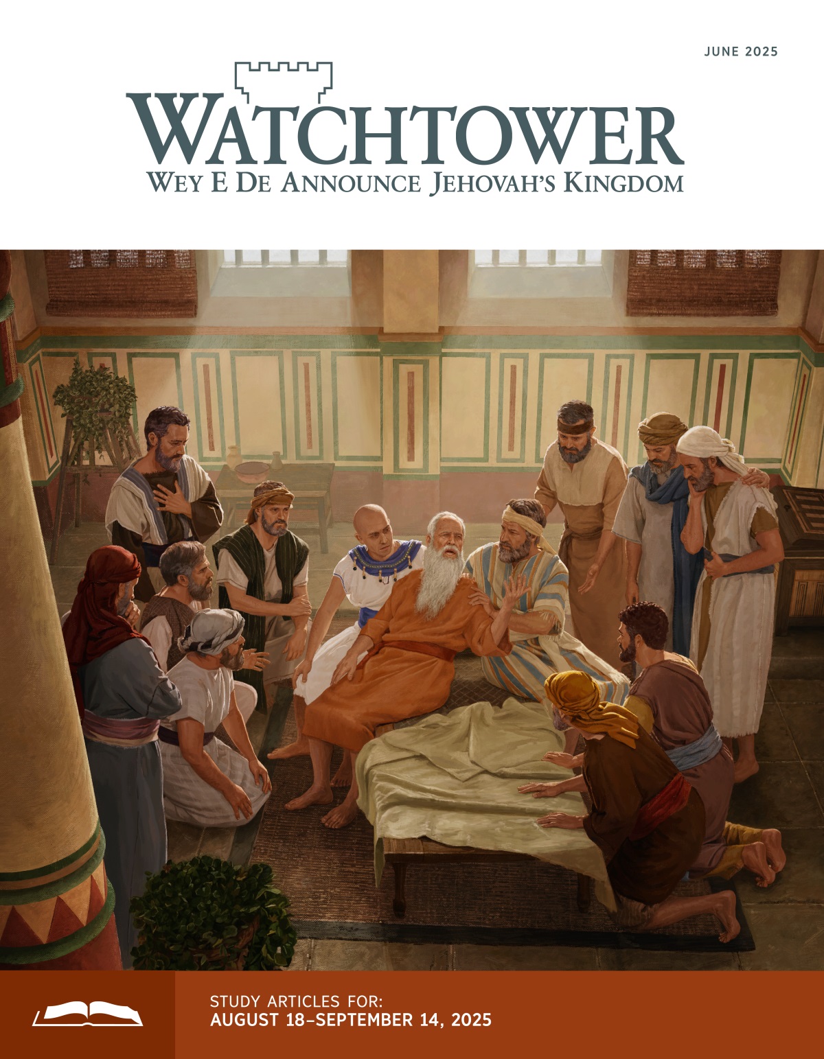 Jacob children gather around-am and e de tell each of them wetin go happen to them and their family for future.