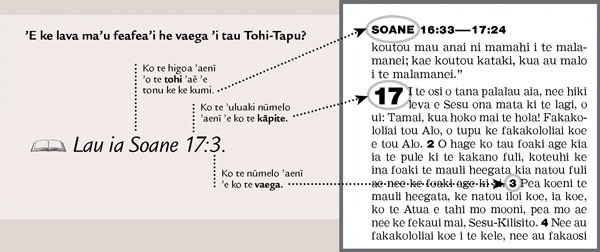 Sample of a scripture reference