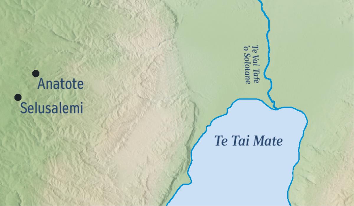 Ko he mape ʼe fakaha ai ia Selusalemi pea mo te kolo ko Anatote ʼae neʼe tupu ai ia Selemia