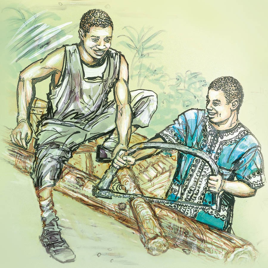 Ñaari góor ñu ngi bokk di liggéey ci benn sãce