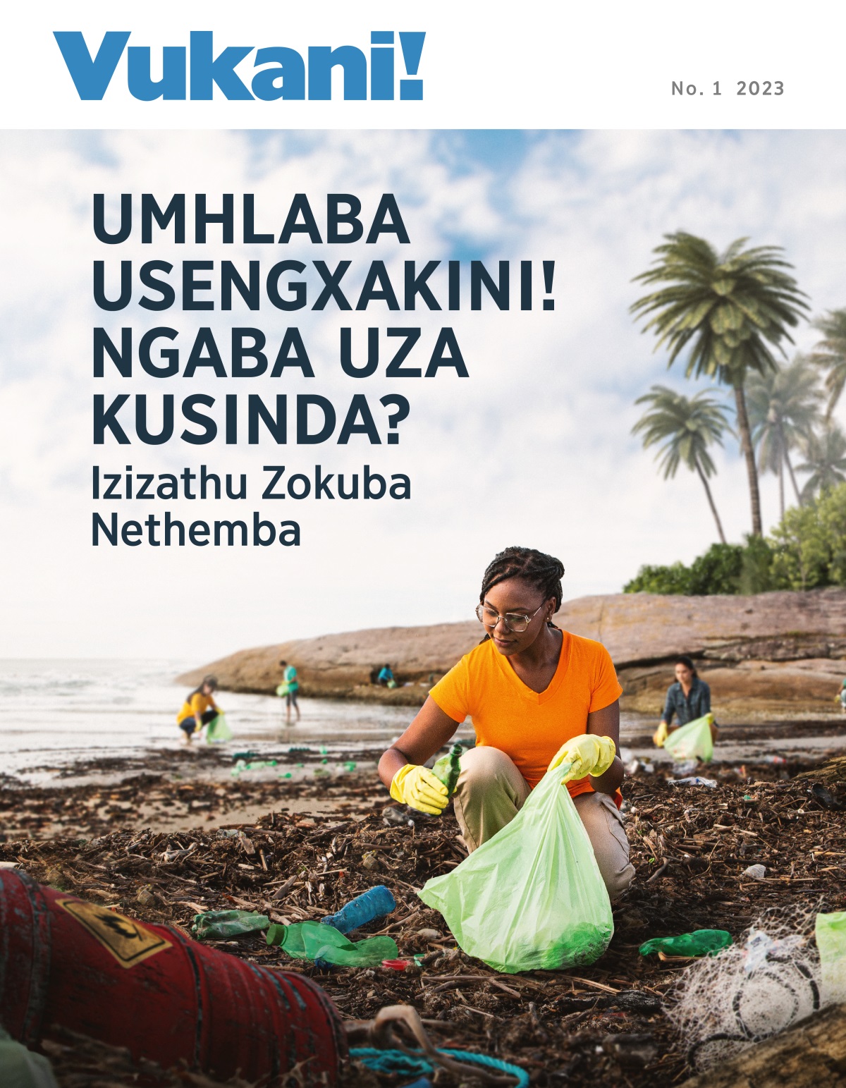 Abantu abaninzi bachola inkunkuma elwandle.