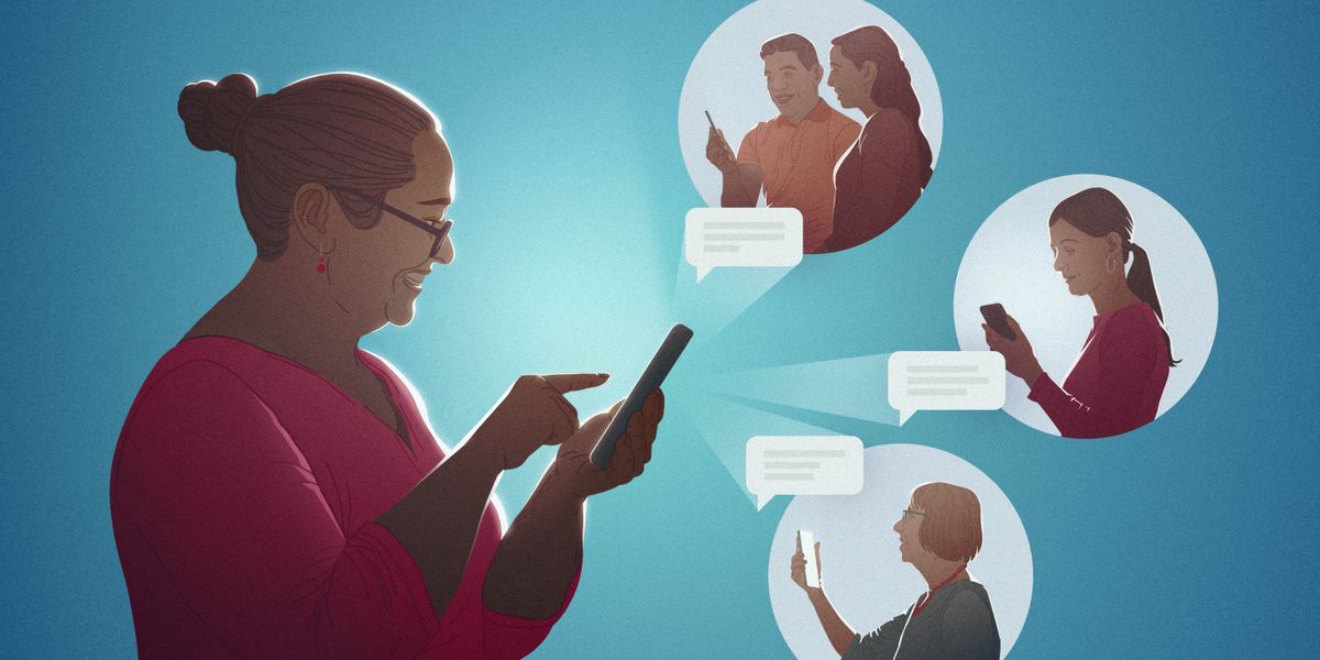 UDesicar uthumela imiyalezo kubantu abaziyo.