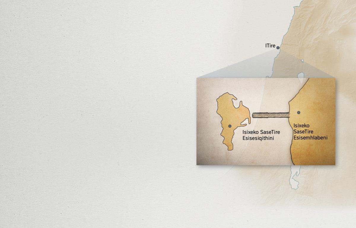 Imaphu ebonisa isixeko saseTire esisemhlabeni nesisesiqithini