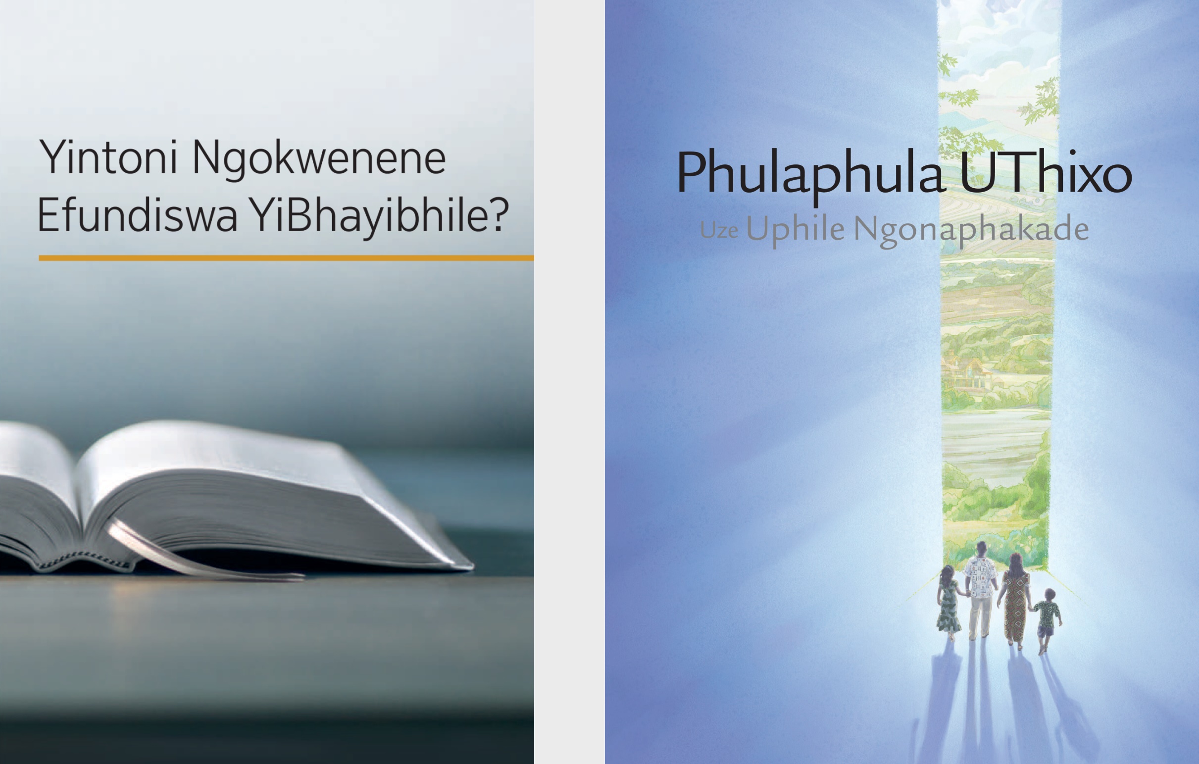 The book ‘What Can the Bible Teach Us?’ and the brochure ‘Listen to God and Live Forever.’