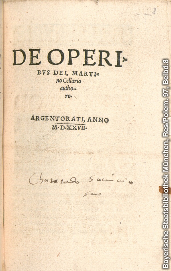 Uqweqwe lwencwadi iDe Operibus Dei (Kwimisebenzi kaThixo)