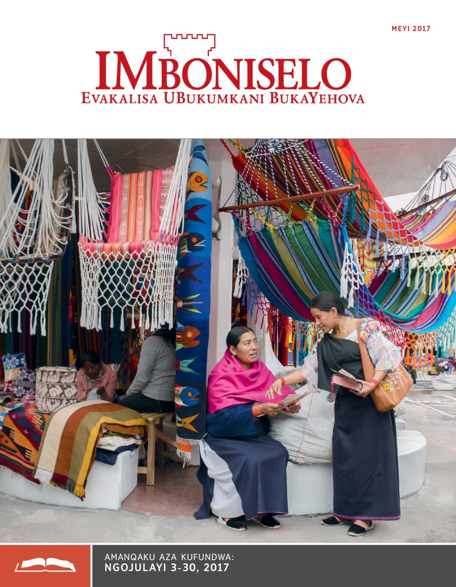 IMboniselo Yohlelo Lokufundisa, Meyi 2017