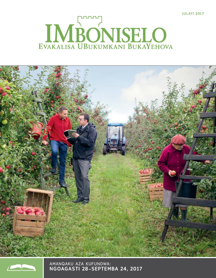 IMboniselo Yohlelo Lokufundisa, Julayi 2017