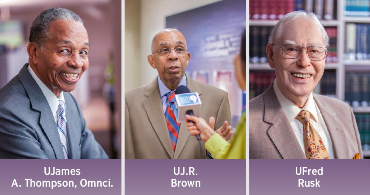 UJames A. Thompson, Jr.; UJ.R. Brown; UFred Rusk