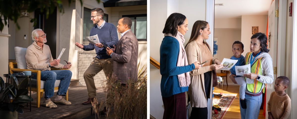 Imifanekiso: 1. Abazalwana ababini bathetha nendoda esele ikhulile ehleli everandeni ekhayeni layo. 2. Oodade ababini banika umama wabantwana ababini omi emnyango ekhayeni lakhe incwadana ethi “Phila Ubomi Obumnandi Ngonaphakade!” Lo mama ufunqule unyana wakhe omncinci njengoko omnye unyana wakhe emi ecaleni kwakhe.