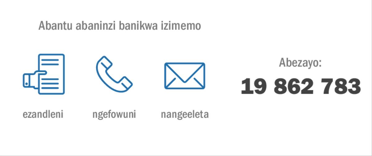 Iindlela ezahlukeneyo ezisetyenzisiweyo ukuze abantu abebekho kwiSikhumbuzo sika-2015 bafikelele ku-19 862 783
