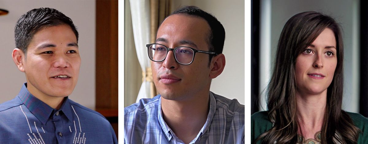 Yu yang ko fare video ni “Young People​​—Choose a Path That Leads to Peace!” 1. Harley. 2. Anjil. 3. Carlee.