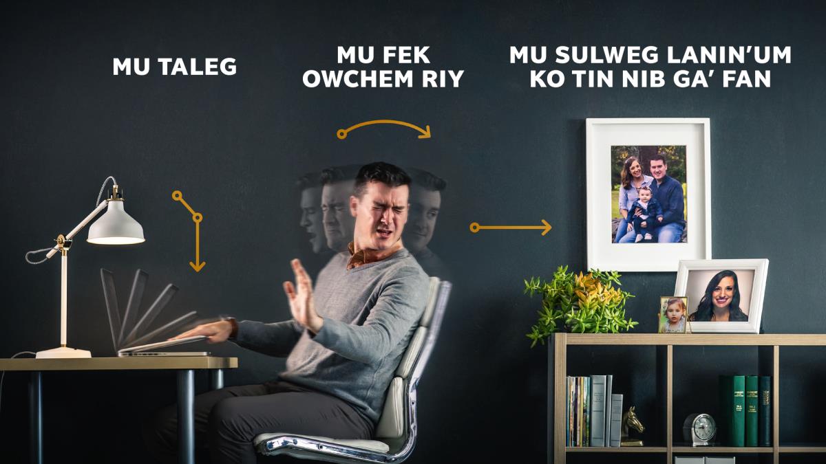 Reb e walag ni pumoon e ke taleg e computer rok, me fek owchen riy, me sulweg laniyan’ nga boch e sasing ni yaan leengin nge bochi tir ni fak