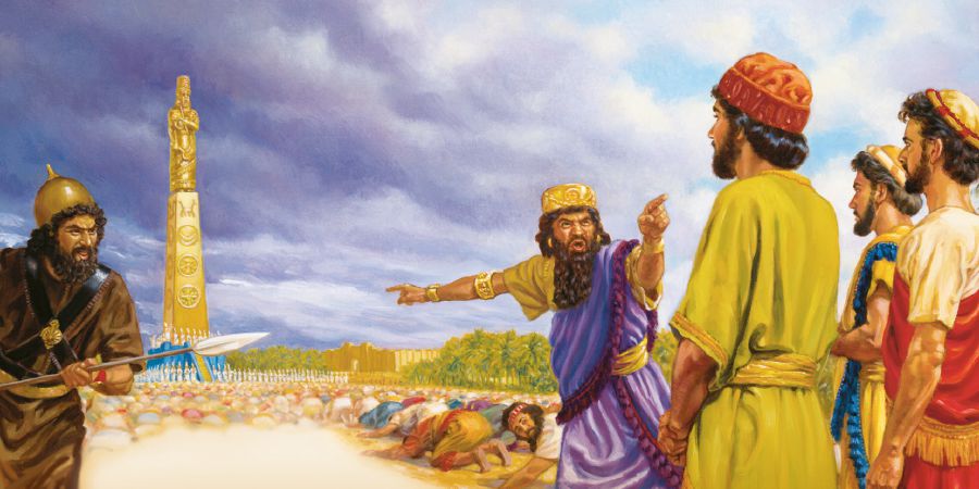 Ṣádírákì, Méṣákì àti Àbẹ́dínígò kò tẹrí ba fún ère náà