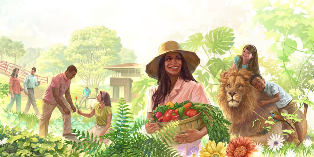 Àwọn èèyàn ń gbádùn ara wọn nínú Párádísè