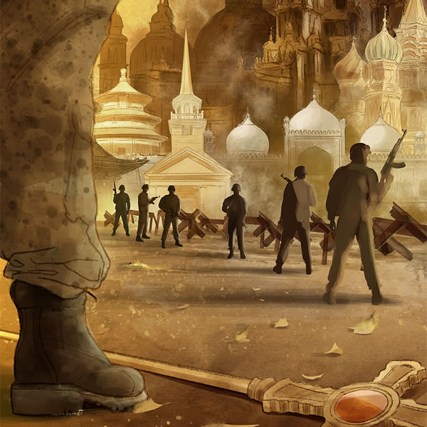 宗教建筑被军人包围