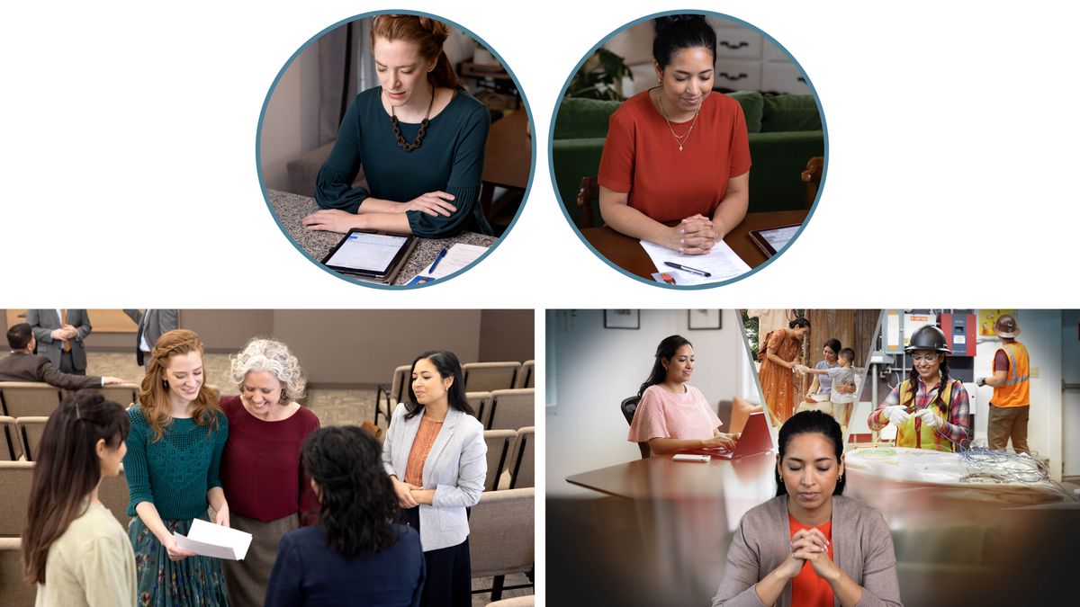 组图：图1：两个姊妹各自在填写王国传福音者训练班的申请表，她们在递交申请表前都向耶和华祷告。图2：其中一个姊妹收到了邀请函，她在王国聚会所里非常开心地把信拿给朋友们看，当中包括填写申请表的另一个姊妹。图3：没有受到邀请的姊妹向耶和华祷告，然后写了一封信。之后，她在国外传道，并且参与组织的建筑工程。