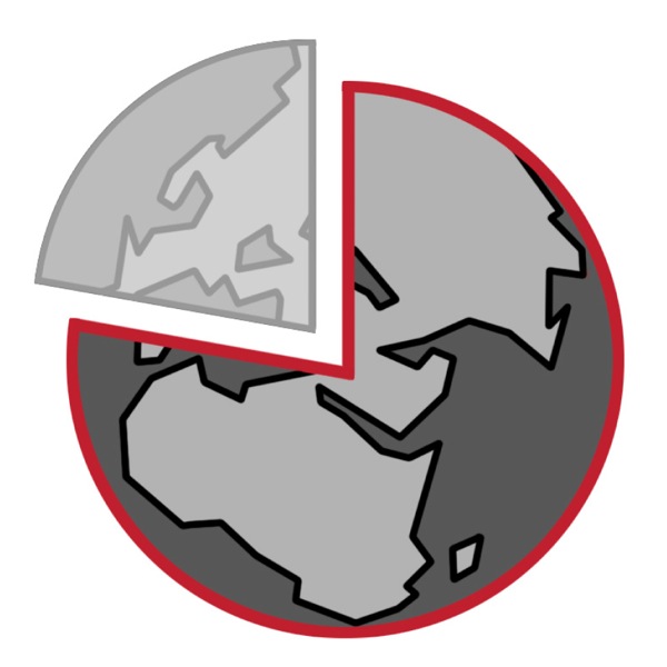 一個以地球為背景的餅狀圖有四分之三標紅