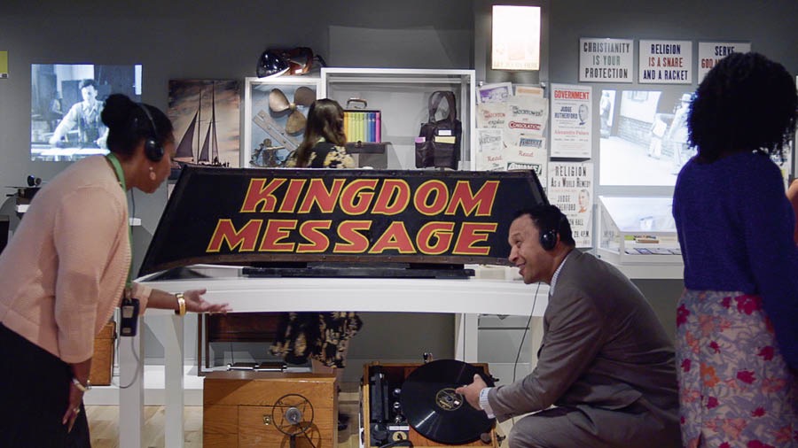 一個展廳，展示20世紀30、40年代使用的傳道方法