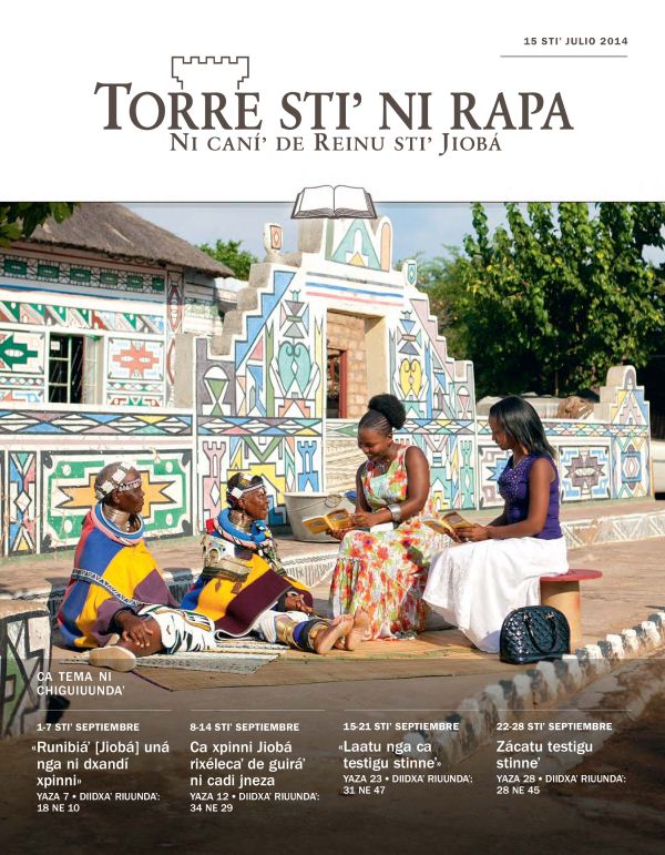 Primé yaza stiʼ Torre stiʼ ni rapa (revista ni chiguiuundaʼ), 15 stiʼ Julio 2014