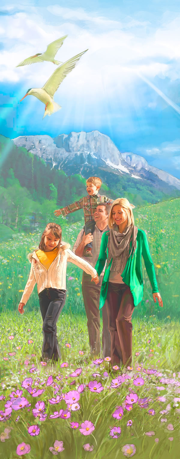 People enjoying life on earth