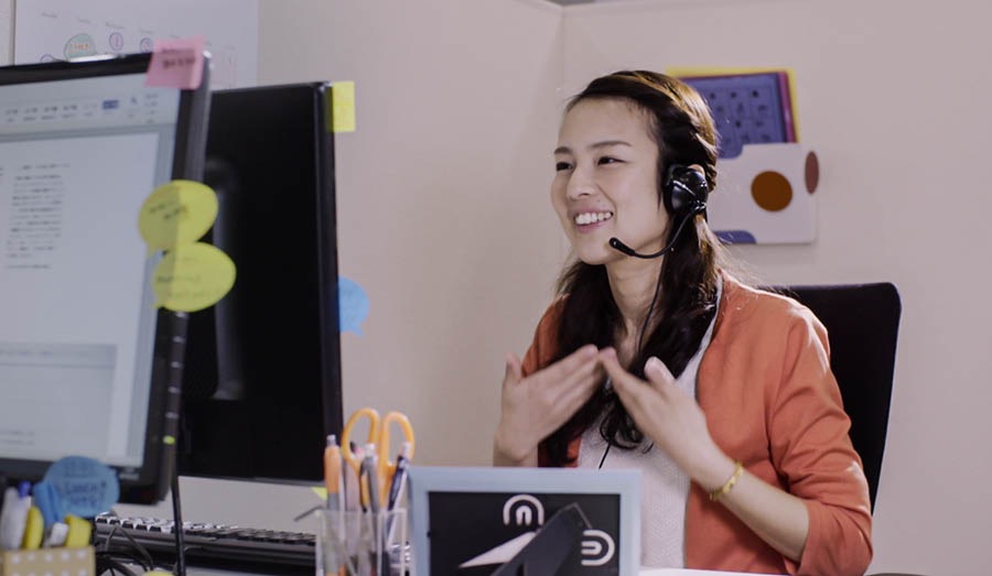A pioneer sister working secularly as a sign-language interpreter.